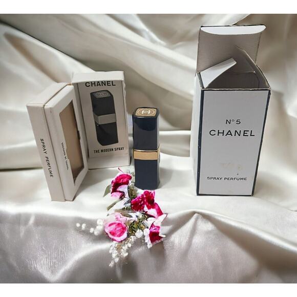 VNT CHANEL No 5 EMPTY Collectors Spray Perfume Btl w Presentation Box Packg Box - Picture 1 of 16
